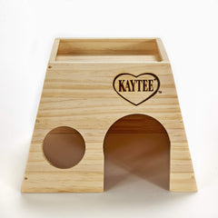 Texture bois naturel et grain visible sur Kaytee Woodland Get-A-Way Large
