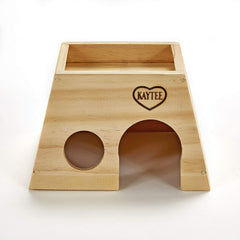 Kaytee Woodland Get-A-Way Medium: bois naturel offrant habitat sûr et stimulation de mastication.