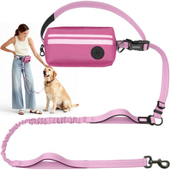 Kazazoo laisse sans main avec pochette zippée amovible pour téléphone et clés.