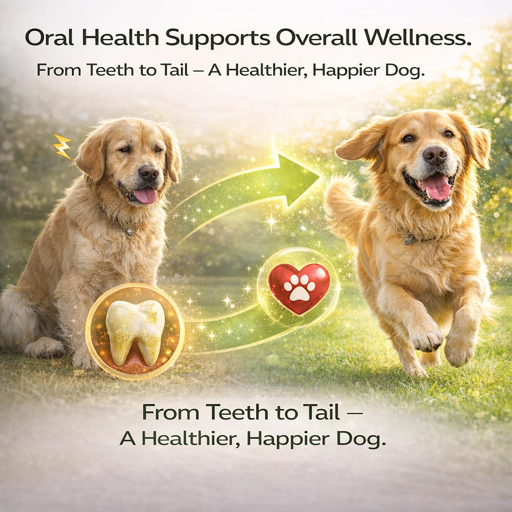 Dents du chien plus brillants avec KBKTWOLT.