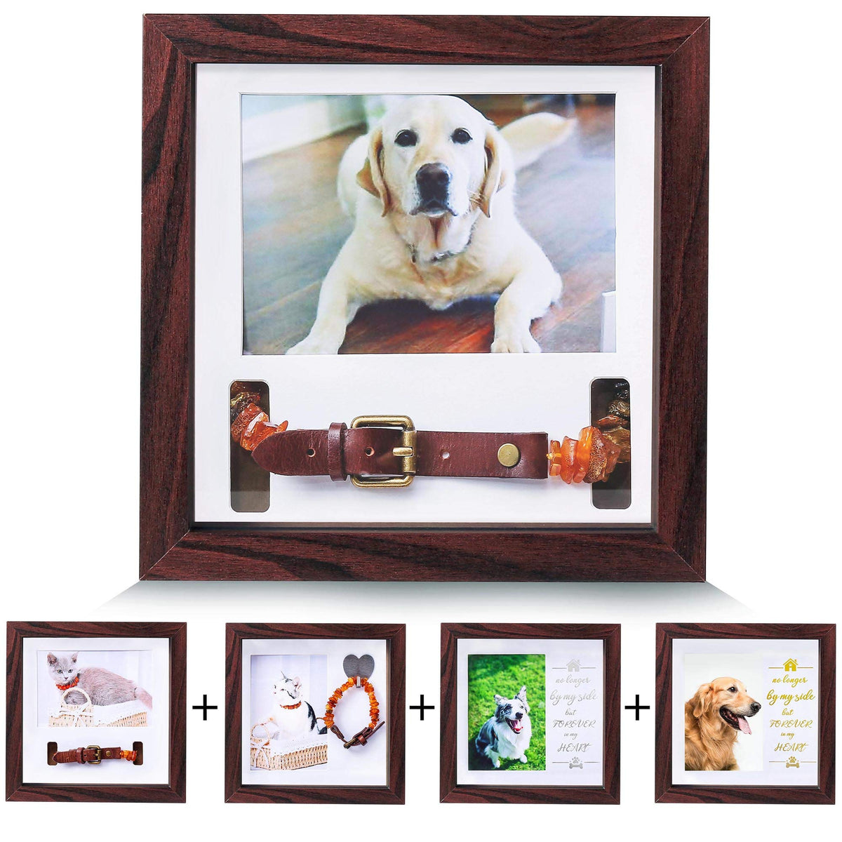 Cadre mémoire animal KCRasan avec cœur pour photos et souvenir.