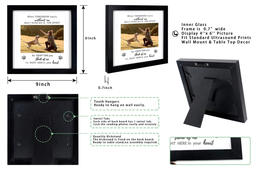 KCRasan cadre-memoire pose-sur-table: support stable pour exposer vos souvenirs.