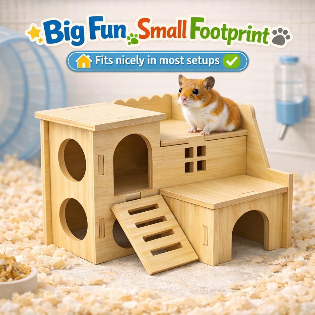 Kcrygogo assemblage simple bois hamster, montage rapide et facile.