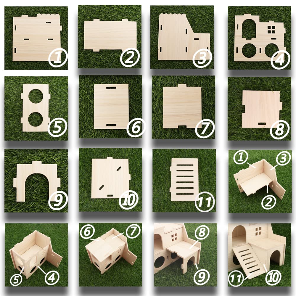 Kcrygogo-design-double-etage-hamster: double niveau pour varier les activités.