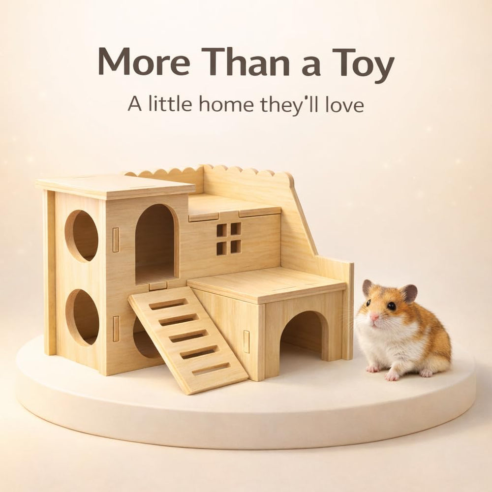 Kcrygogo habitat petits animaux bois naturel, bois non toxique et parfum naturel.
