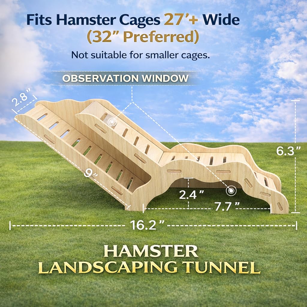kcrygogo Hamster Explorer: tunnel souterrain stimulant l'exploration.