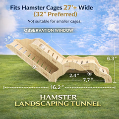 kcrygogo Hamster Explorer: tunnel souterrain stimulant l'exploration.