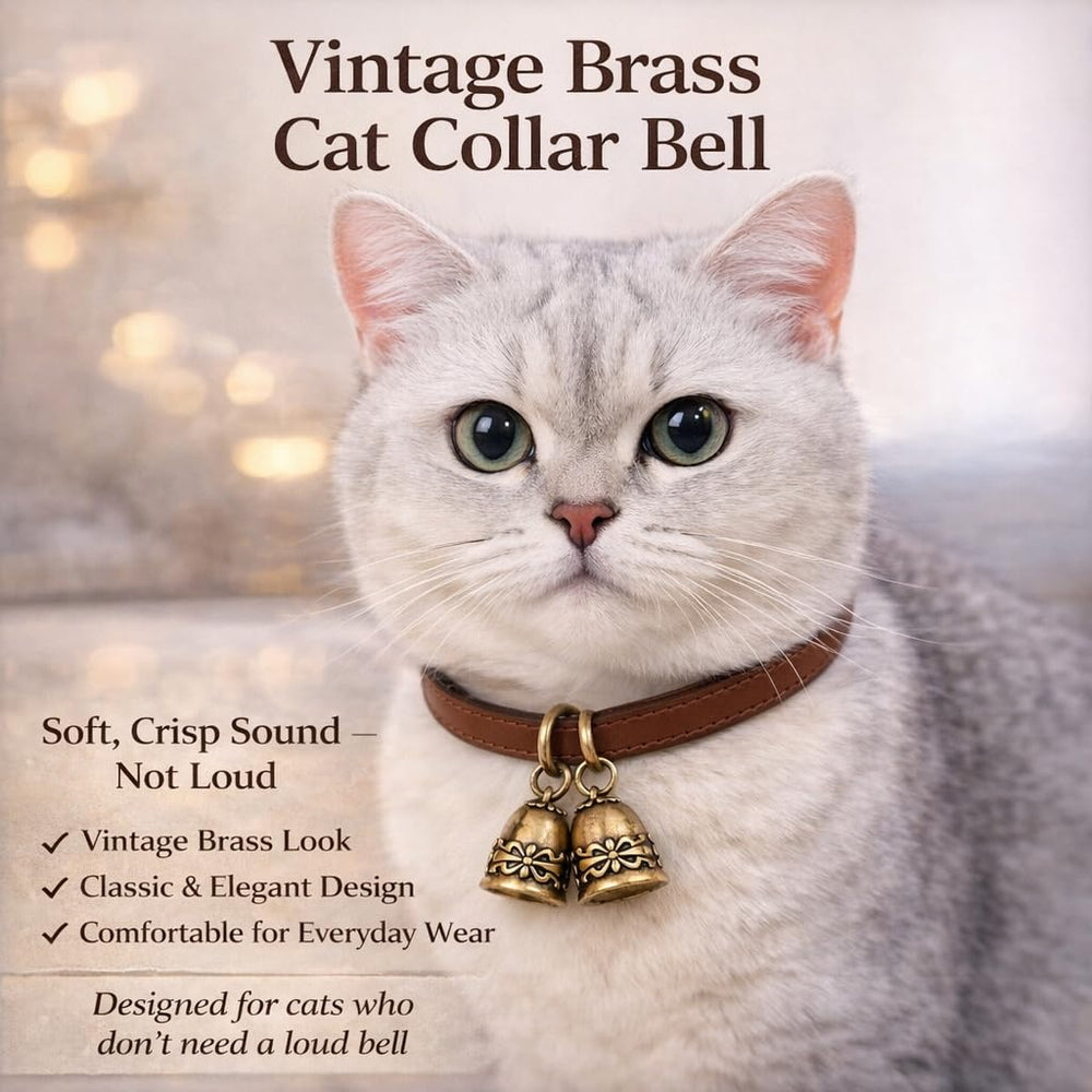 Idéal pour chats et chiens, cloche cuivre discrète et fonctionnelle.
