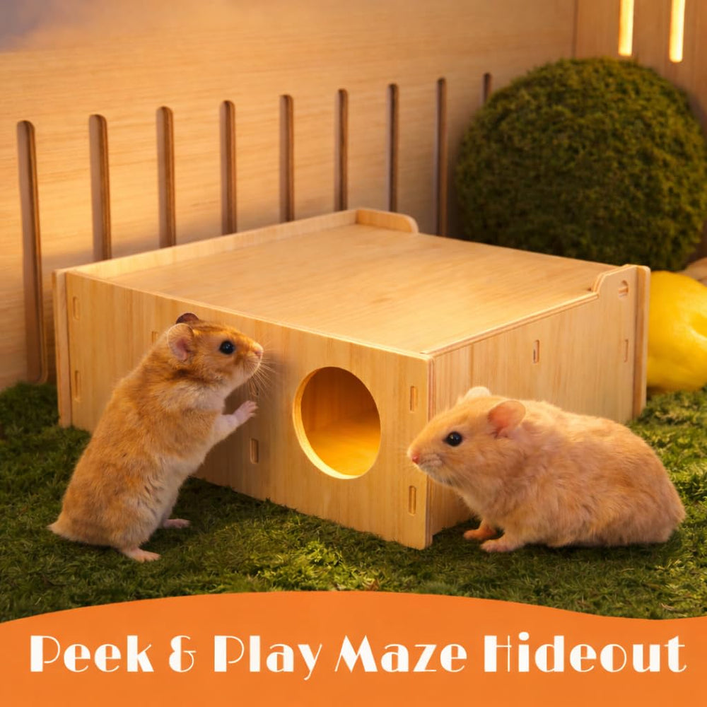 Kcrygogo porte flip hamster, accès facile pour nettoyer et nourrir.
