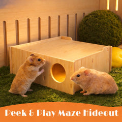 Kcrygogo porte flip hamster, accès facile pour nettoyer et nourrir.