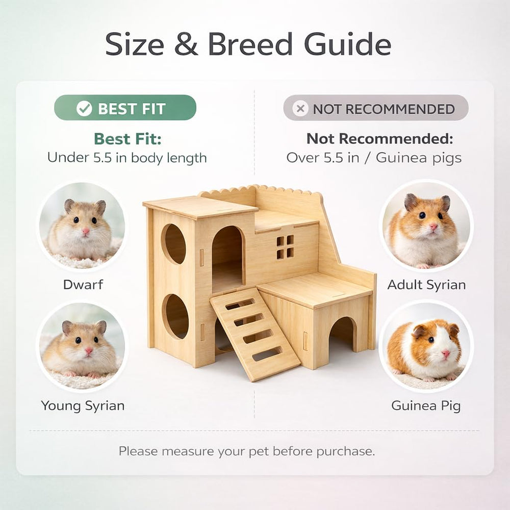 Kcrygogo structure solide bois petits animaux, construction durable pour l'usage quotidien.