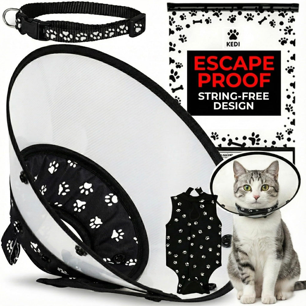 Kedi Cats Solutions kit cône récupération ensemble, rétablissement en douceur
