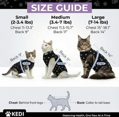 Matière douce et respirante de la combinaison Kedi Cats Solutions.