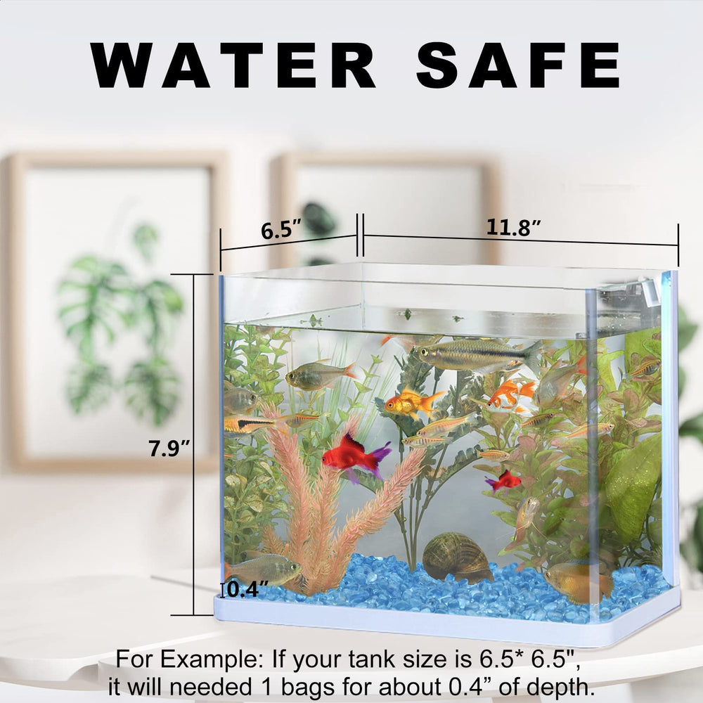 Galet verre non toxique Keedolla, sûr pour aquariums et plantes.