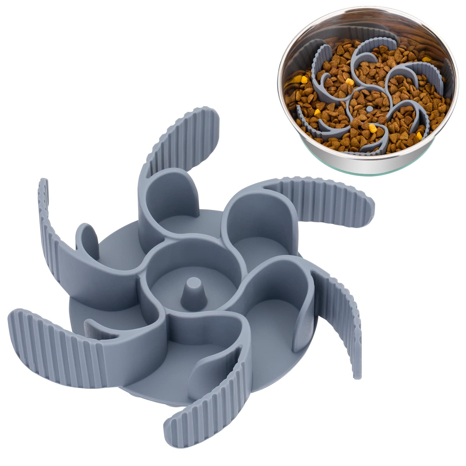 Keegud insert ralentisseur de repas avec ventouses pieuvre assure fixation sûre et repas plus lent.