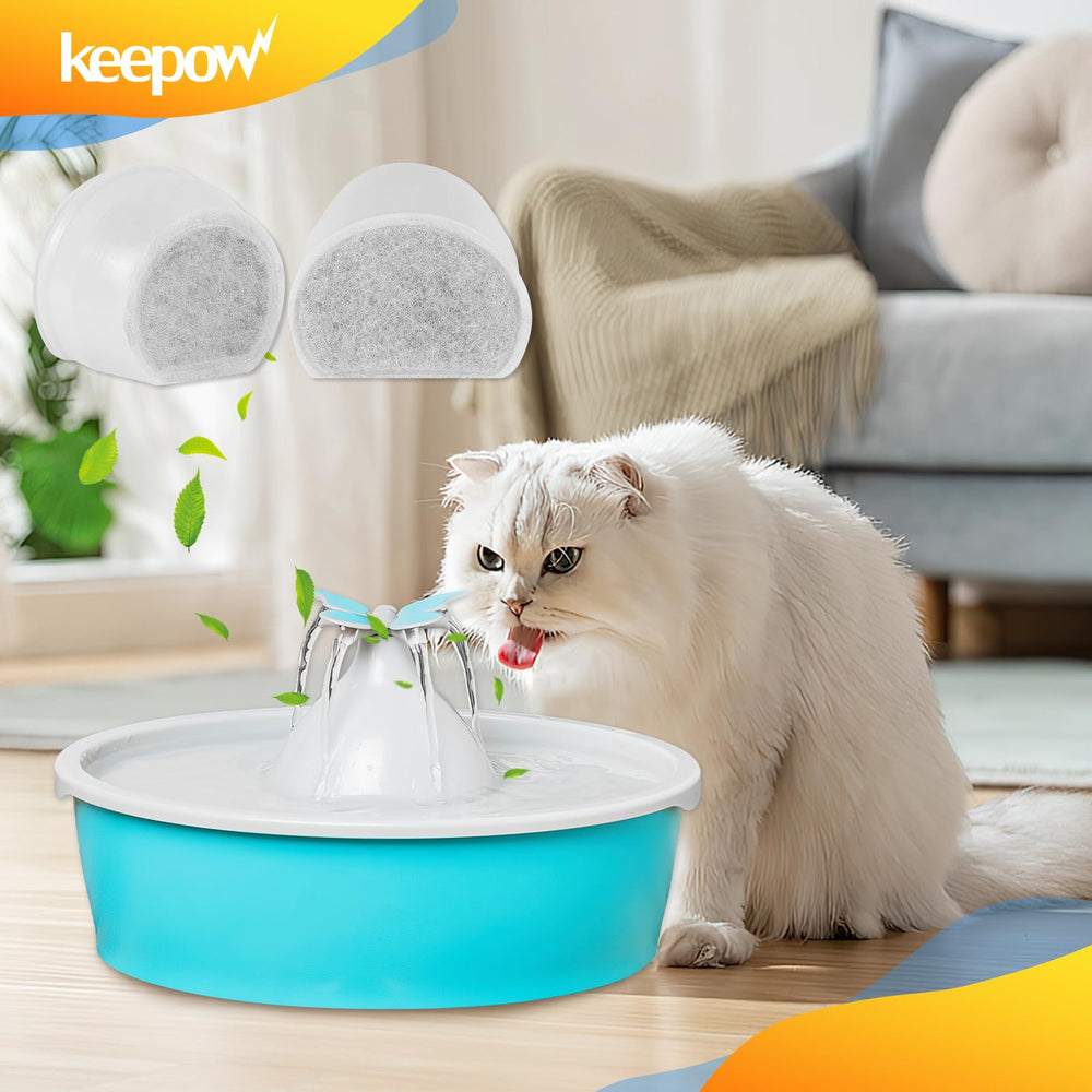 Keepow filtres fontaine chat eau plus fraîche et goût naturel