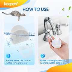 Keepow protège pompe fontaine chat grâce à une filtration fiable