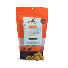 Kelcies Pumpkin Spice friandise cheval – emballage extérieur, présentation attrayante et pratique.