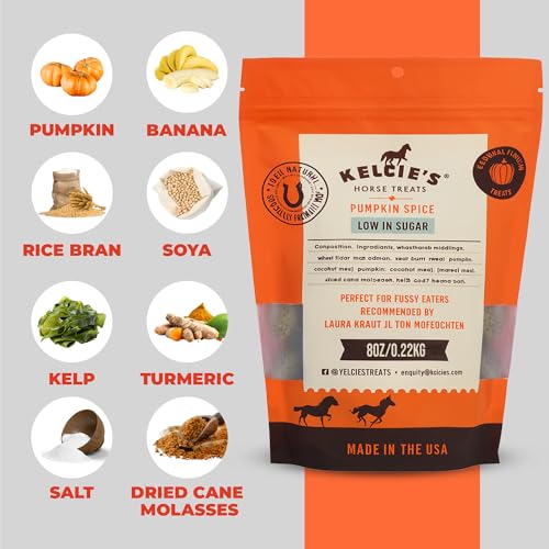Texture croquante des friandises Kelcies Pumpkin Spice en action