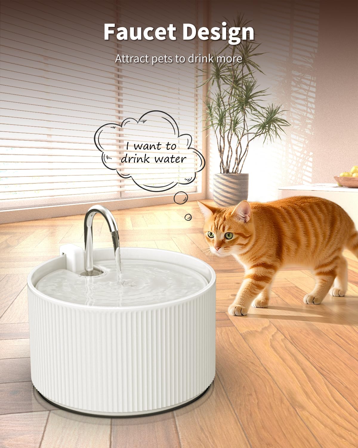 Kenepet fontaine en céramique, nettoyage simple et rapide.