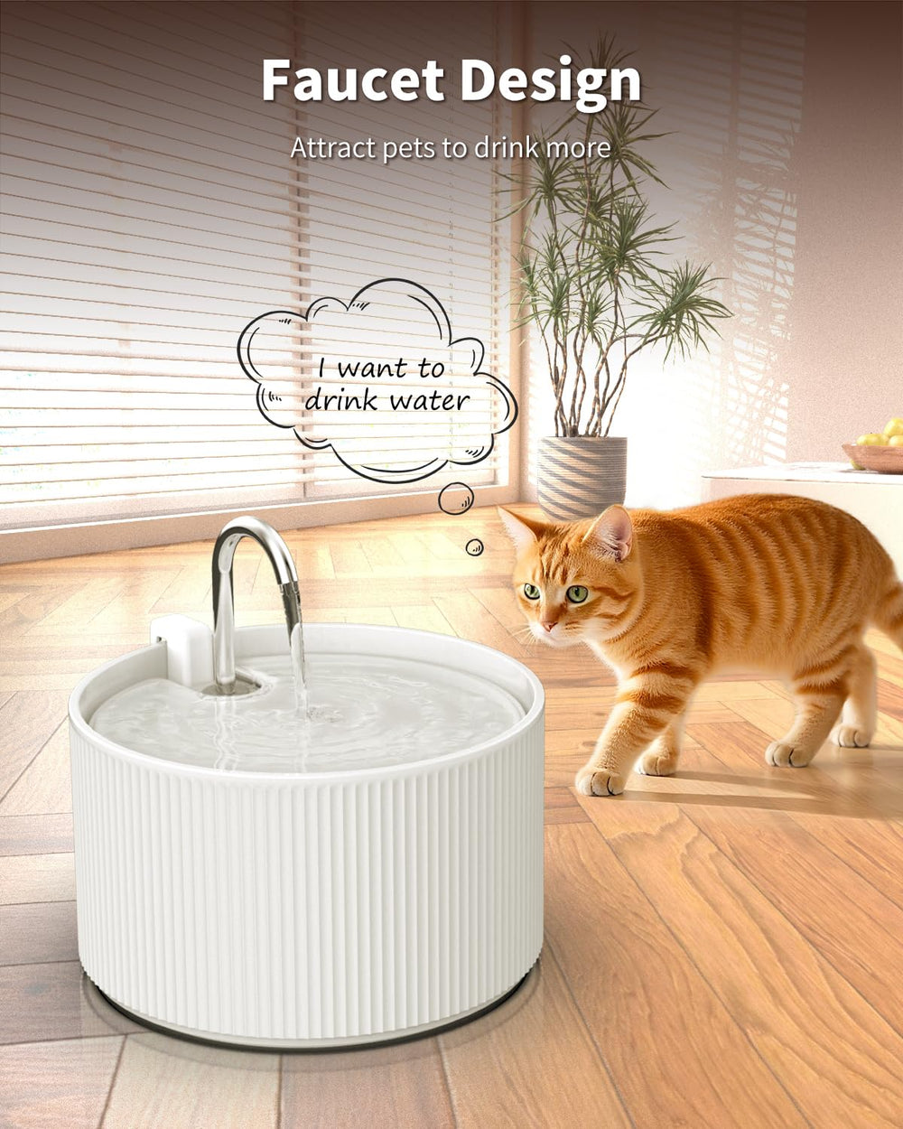 Kenepet fontaine en céramique, nettoyage simple et rapide.