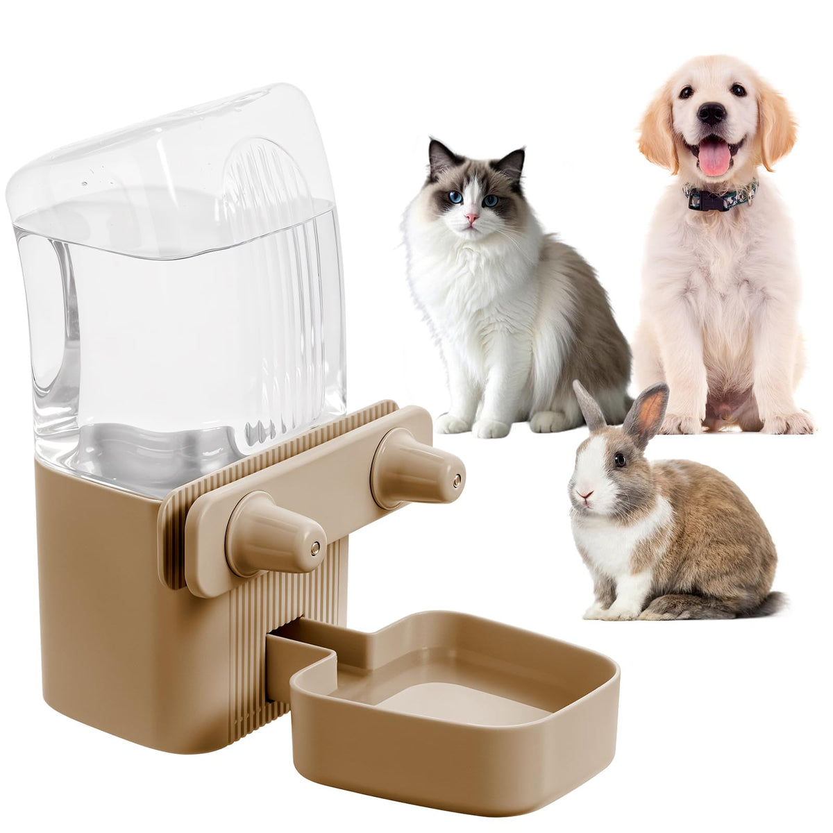 Kenond 50oz distributeur d'eau pour cage avec remplissage extérieur pratique.
