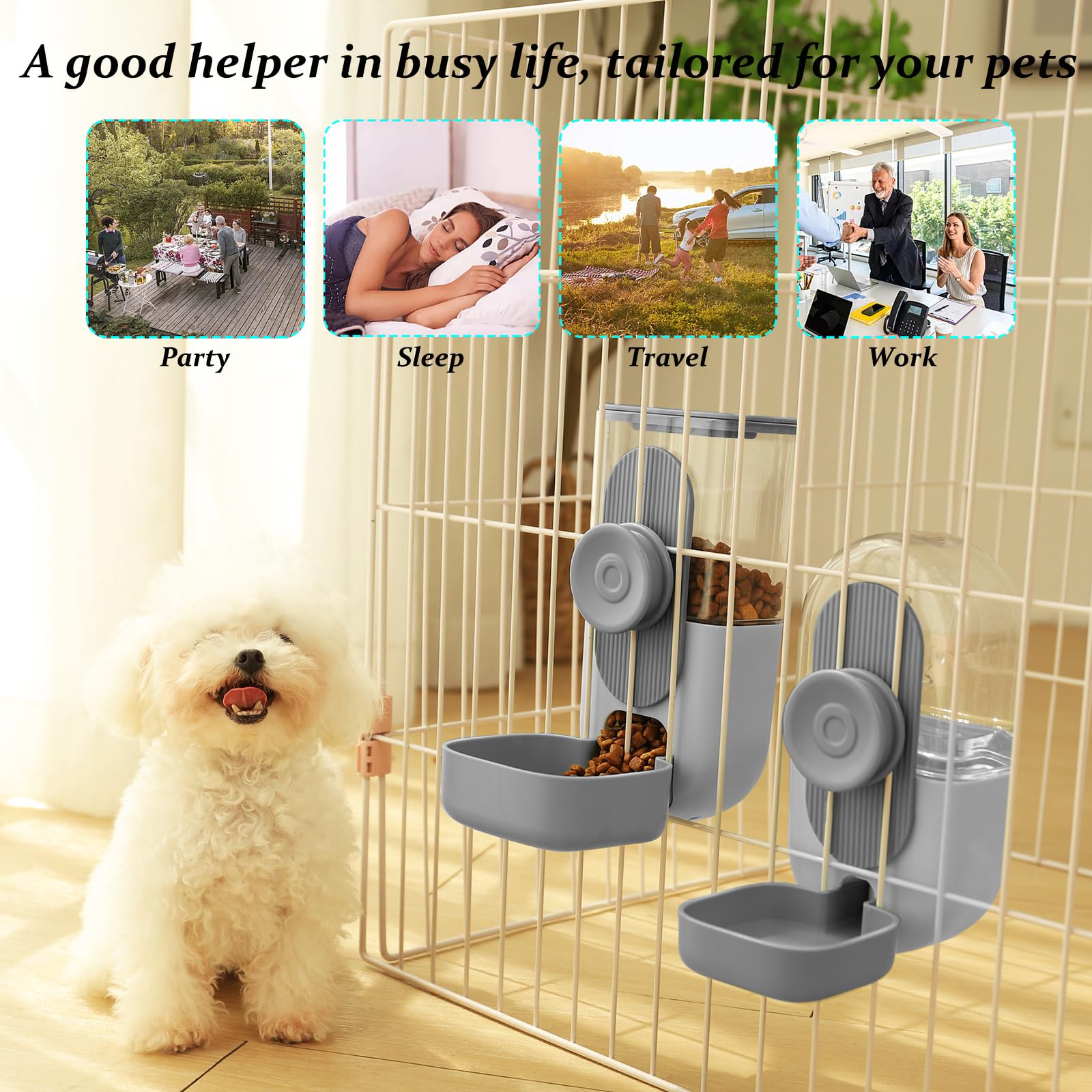 Kenond design pendu double-face, installation stable sur la cage