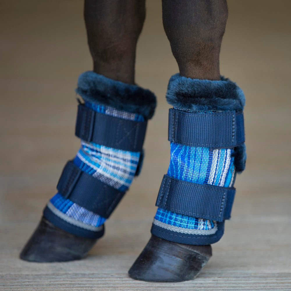 Fermetures double velcro Kensington pour bottes cheval miniature, maintien sûr.