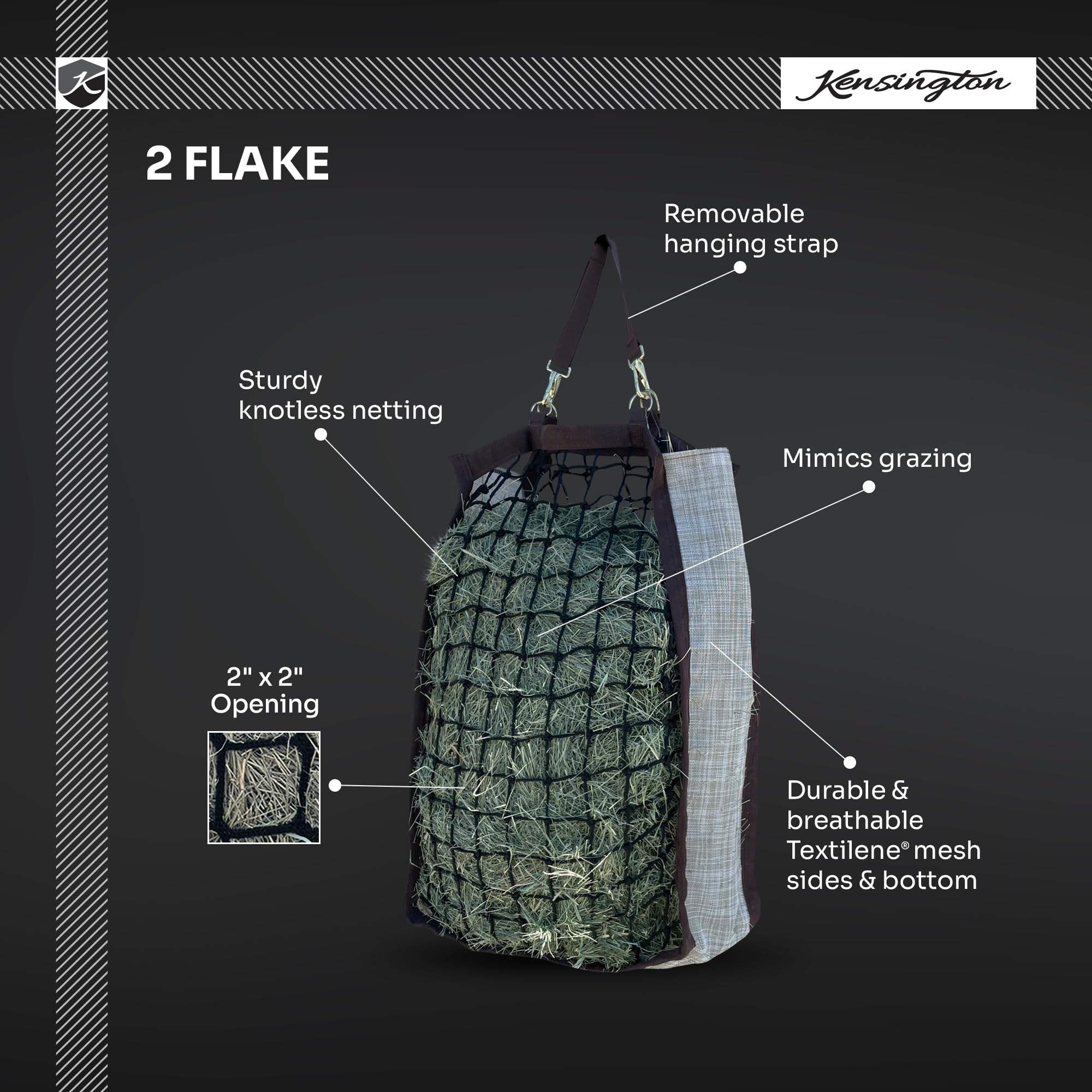 Sac Kensington Deluxe de rationnement lent avec côtés Textilene durables pour limiter les pertes et les déchets