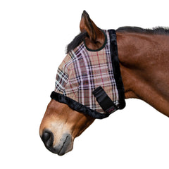 Kensington - masque anti-mouches UV avec fourrure, douceur sur le visage du cheval.