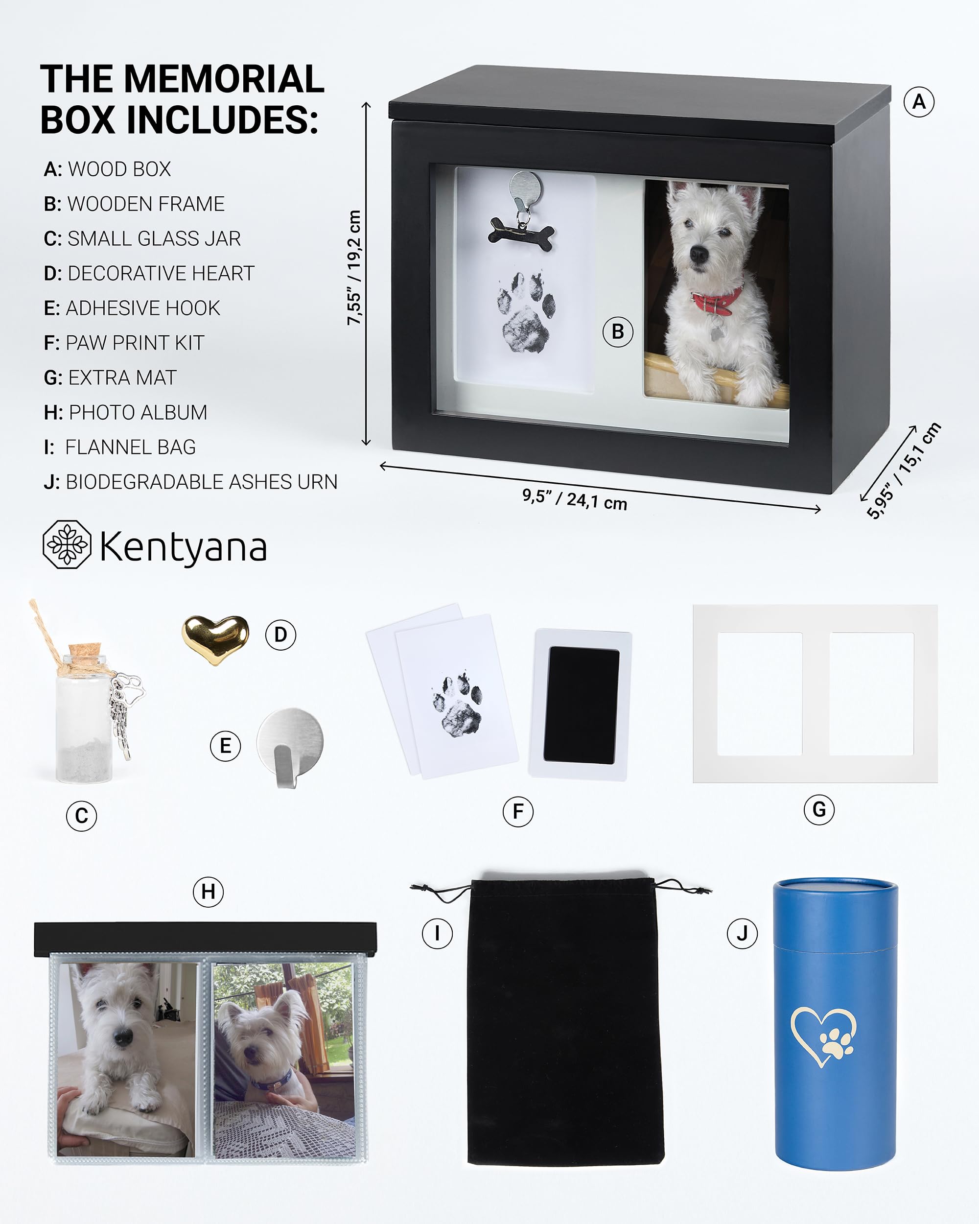 Couverture magnétique KENTYANA: accès simple et sûr pour les souvenirs canins.