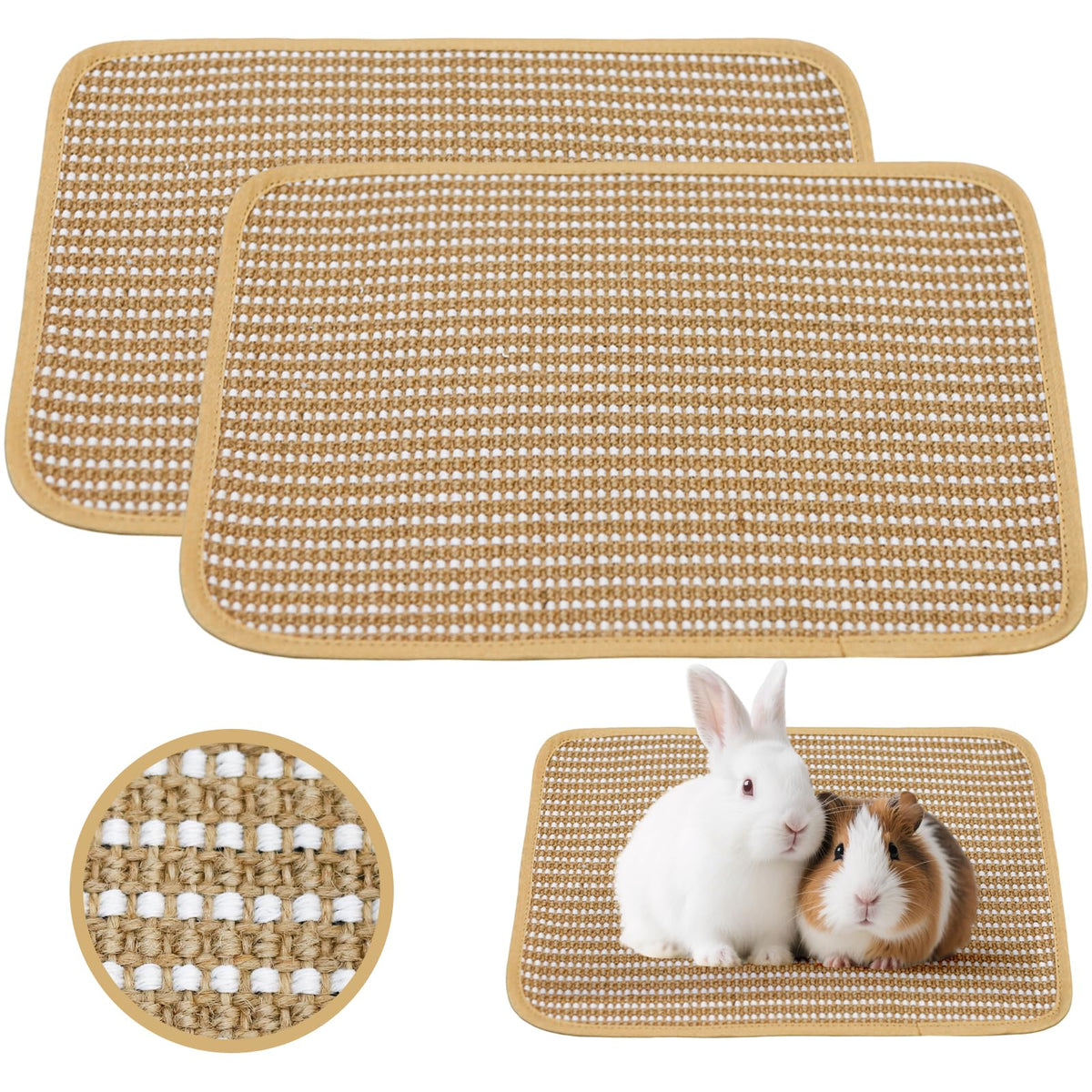 KEPYDRMTF tapis grattoir sisal lapin – favorise l'exercice et protège les meubles