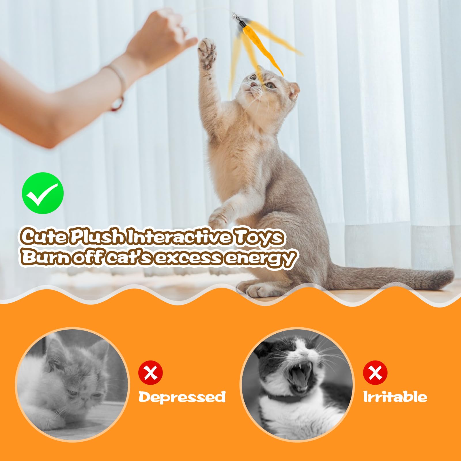 Kerros jouet ver chat interactif: activité stimulante qui encourage l’agilité