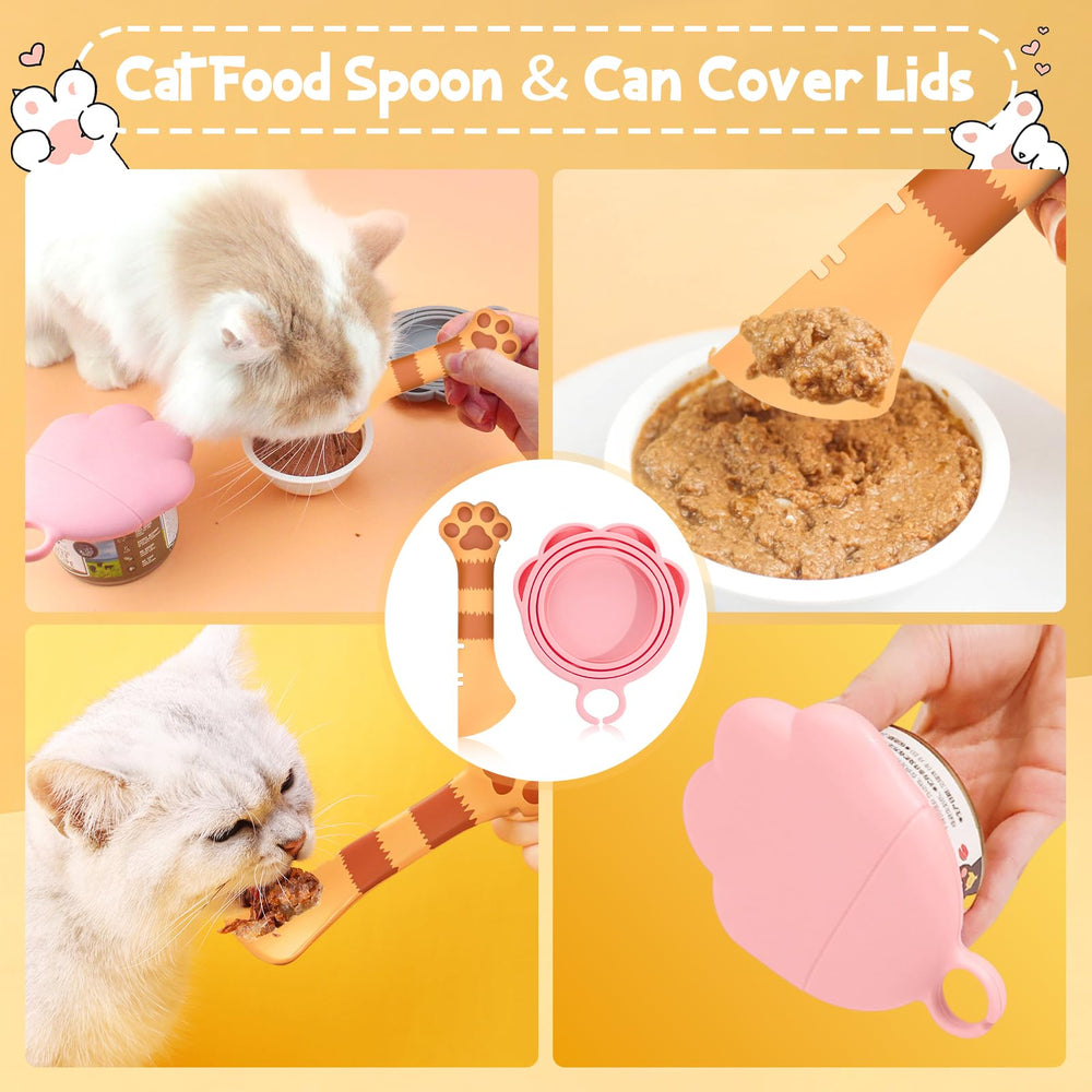 Ouvre-boîte Kerros en silicone pour aliments pour chat, facilite l'ouverture.