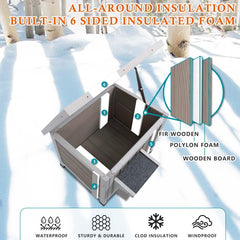 Ketive-maison-chat-feral-2-chatons-poids-jusqu-a-10-kg: espace pour deux petits chats