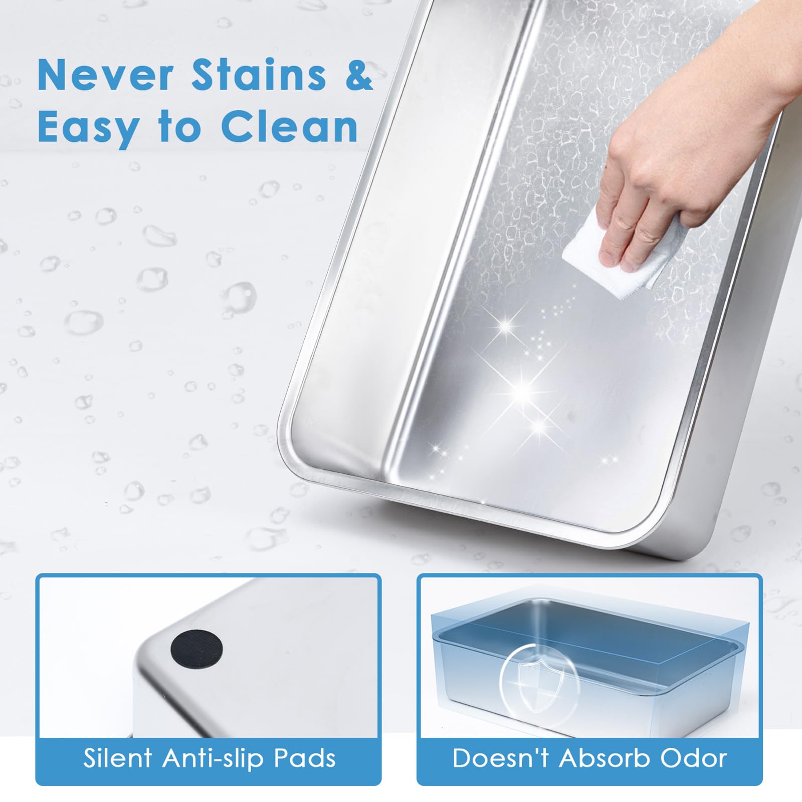 Kettnjoy surface en inox neutralise les odeurs et facilite le nettoyage.