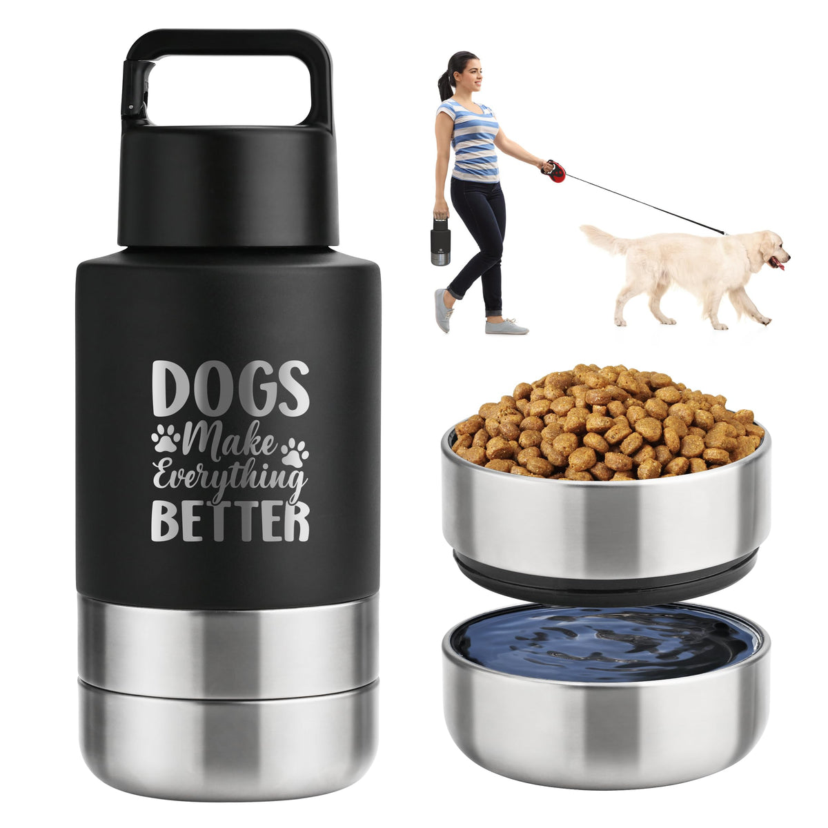 KEWIXY bouteille eau voyage chien hydratation pratique lors des balades.