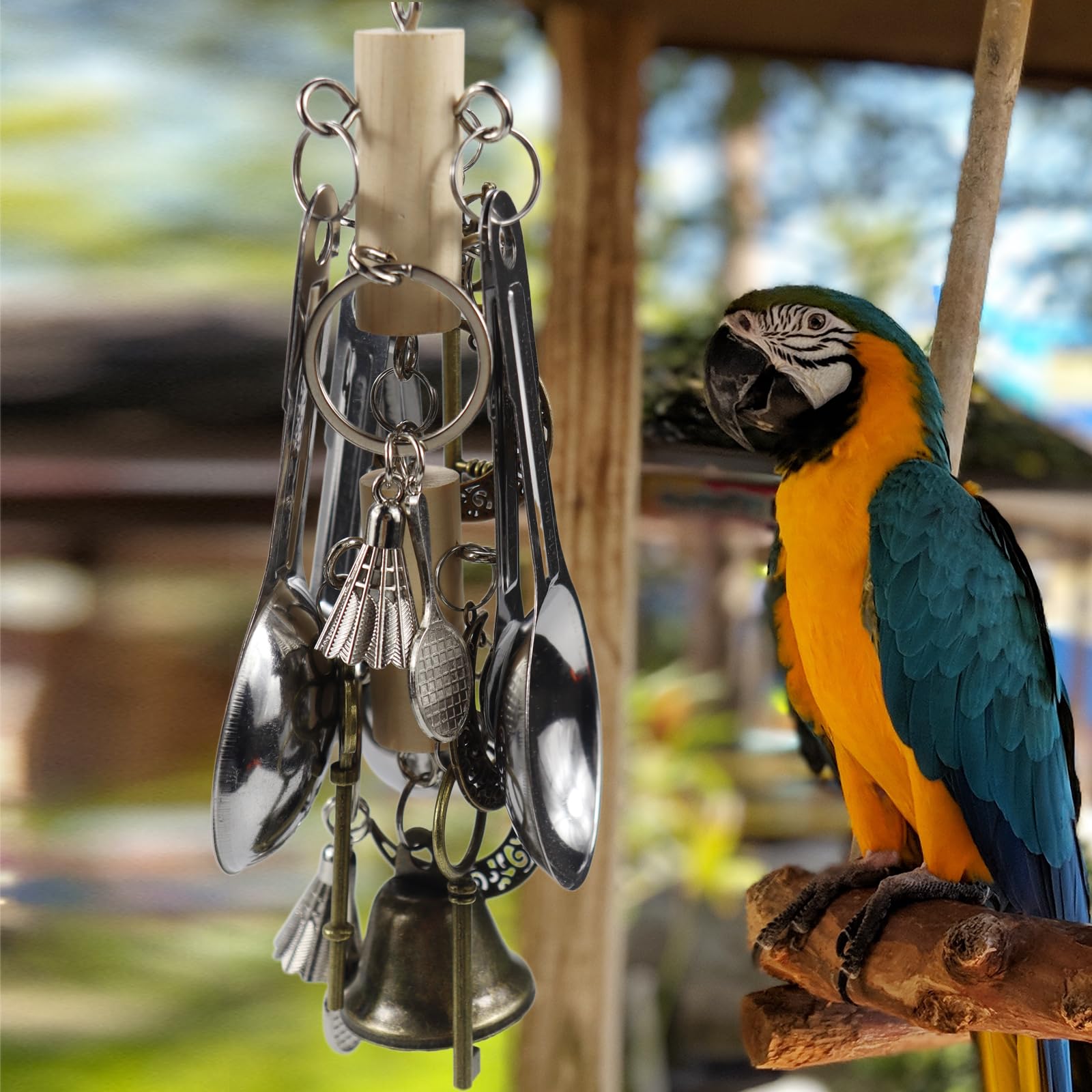 Jouet Kewkont durable et sûr, intégration élégante dans la cage