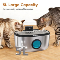 Keygarzone fontaine-eau-chat-filtration-6-etapes — eau purifiée et plus saine.