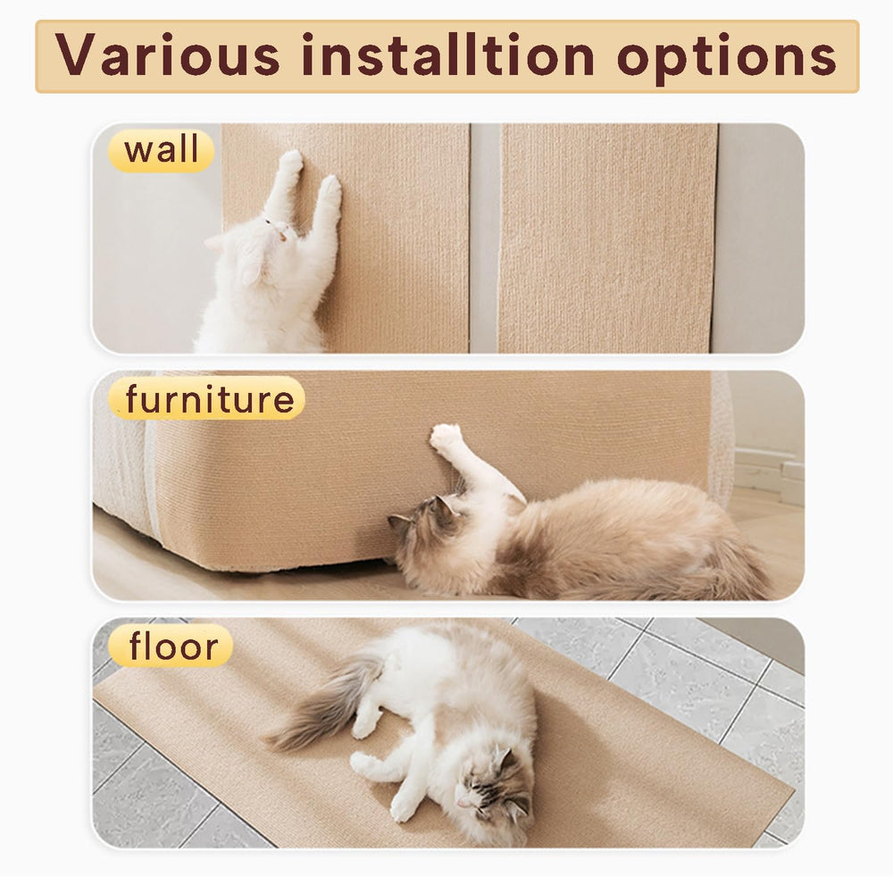 KEYIDE installation simple griffage chat beige, configuration rapide pour un coin jeu.