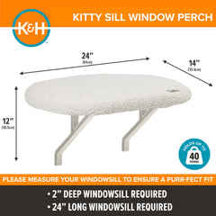 K&H Kitty Sill, perchoir fenêtre robuste jusqu’à 40 lb.