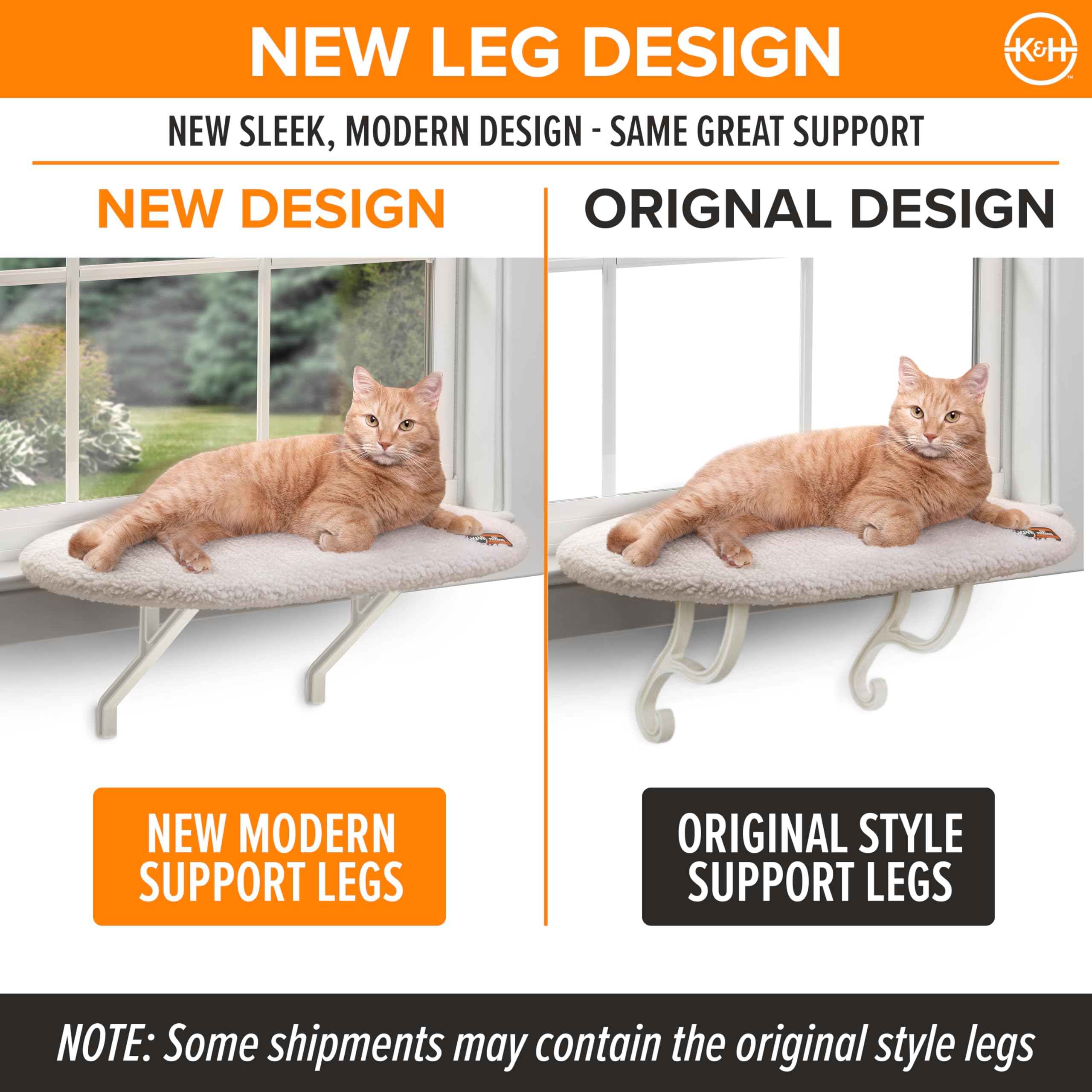 K&H Kitty Sill offre mousse orthopédique pour soutien articulaire.