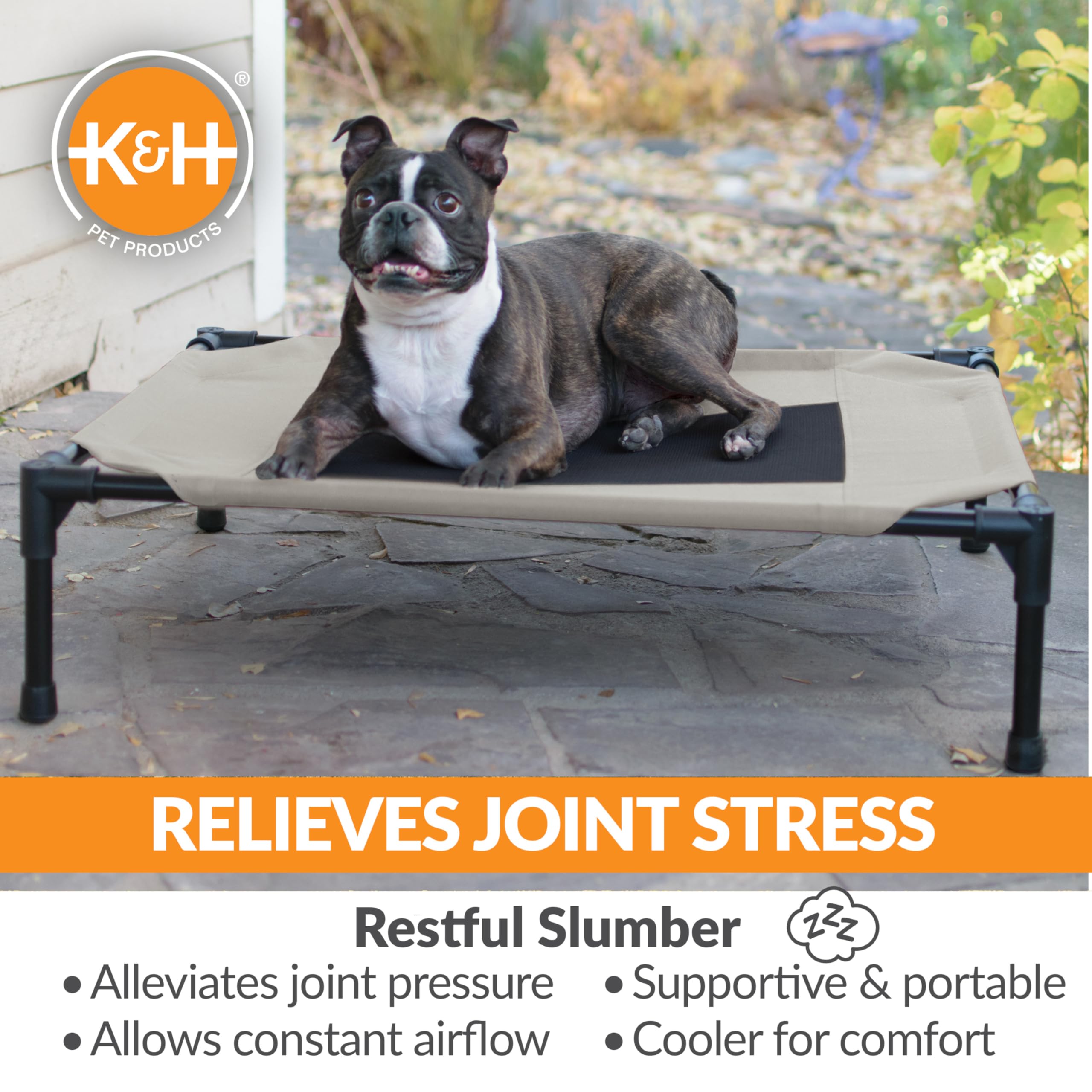 K&H Pet Cot pieds anti derapants protègent les sols.