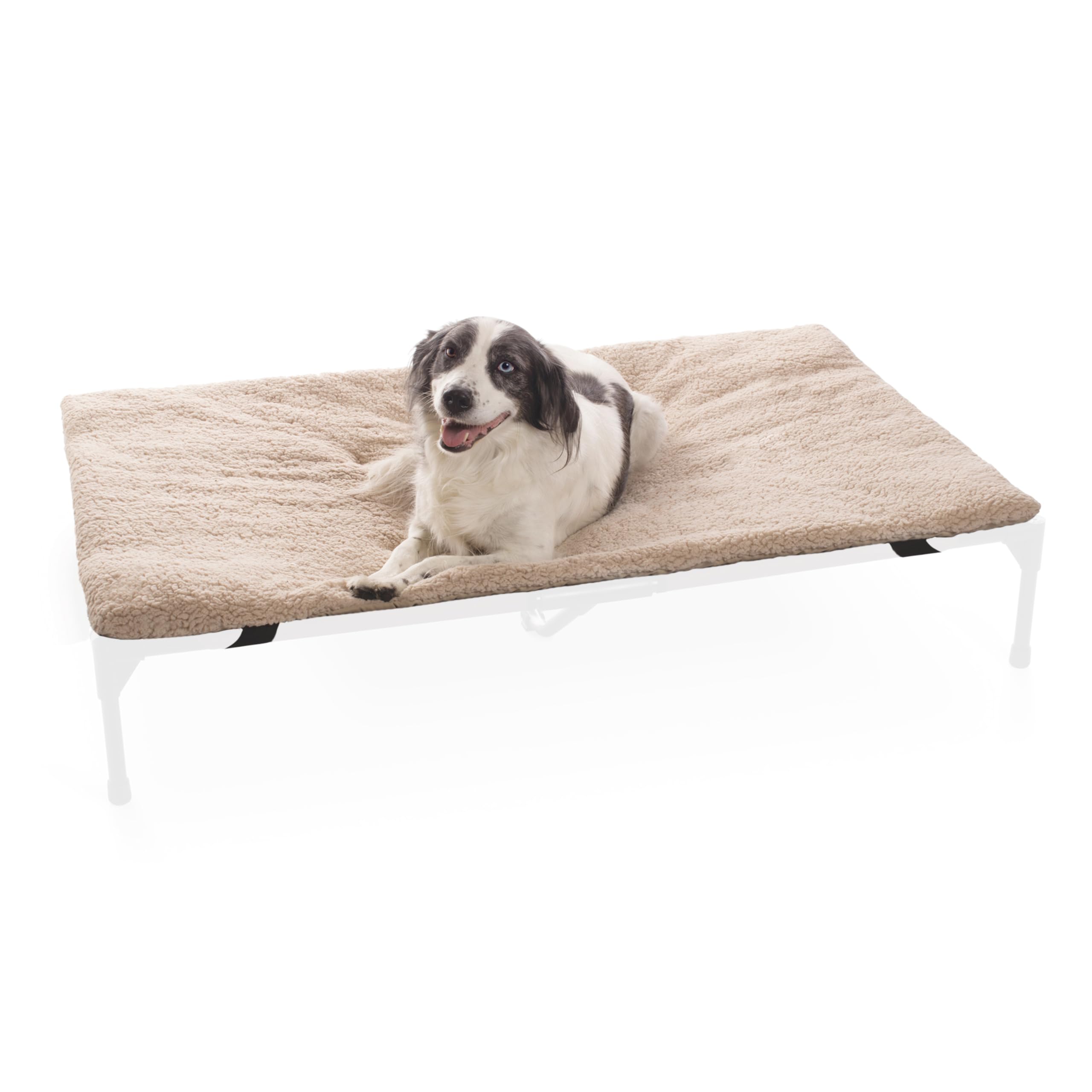 Coussin cot-pour-chien K&H Pet Products, douceur beige taupe et soutien moelleux.