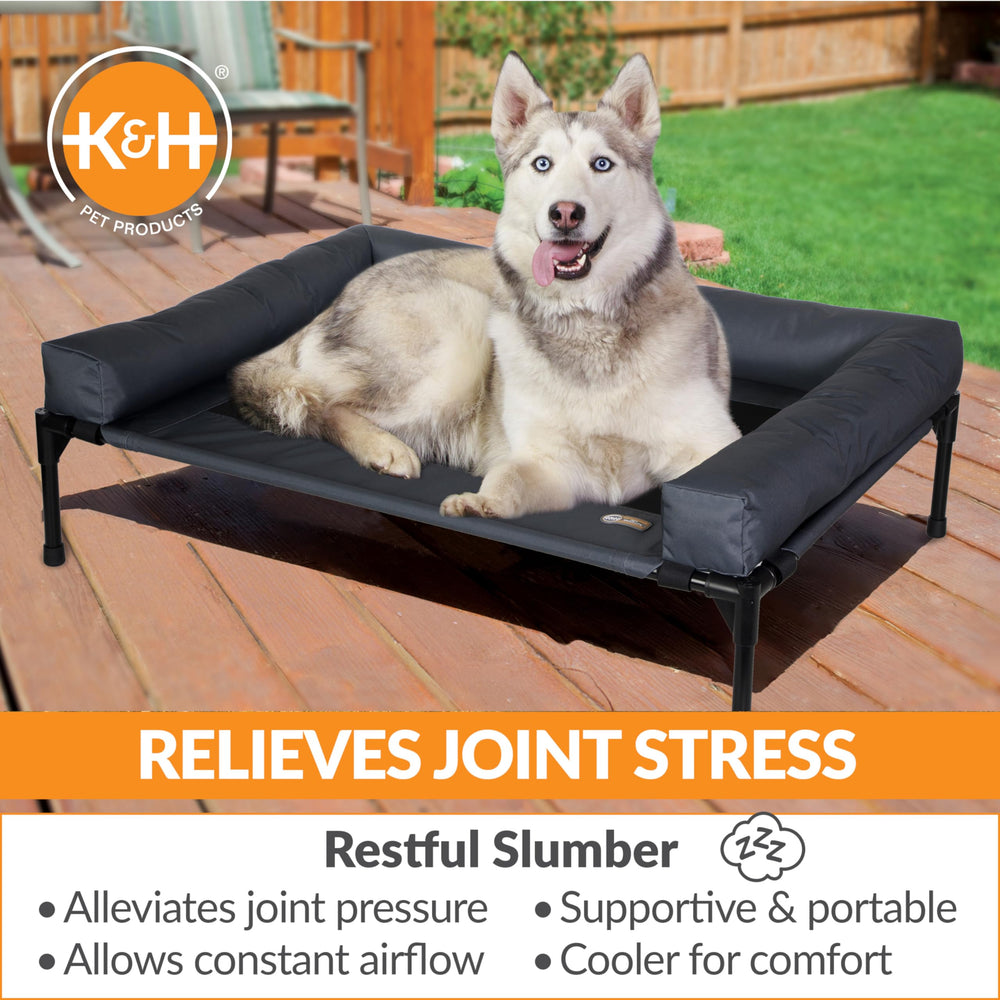 Housse lavable en machine du lit K&H pour chien Bolster.