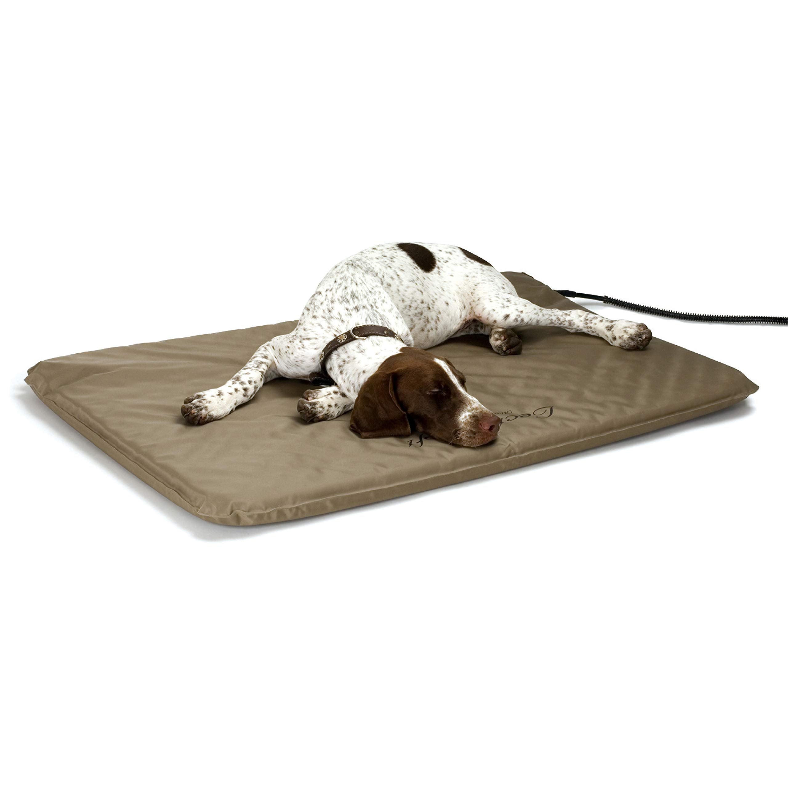 K&H Lectro-Soft: base orthopédique et couverture lavable pour confort extérieur.