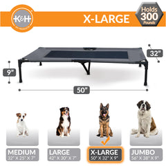 Maillage respirant centre K&H Pet Products, garde le chien au frais lors des journées chaudes.