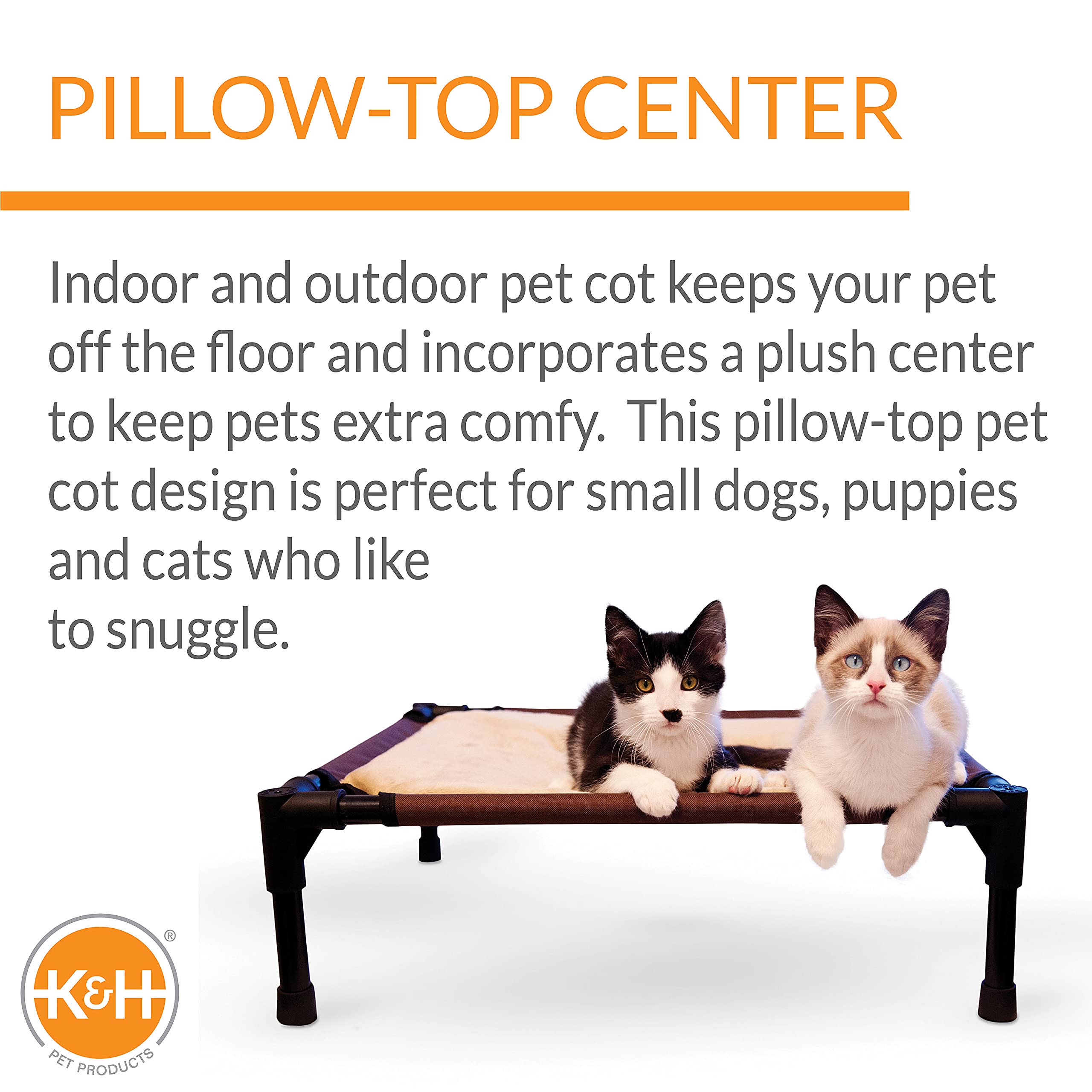 K&H Pet Products lit hamac – assemblage sans outils et pieds antidérapants.