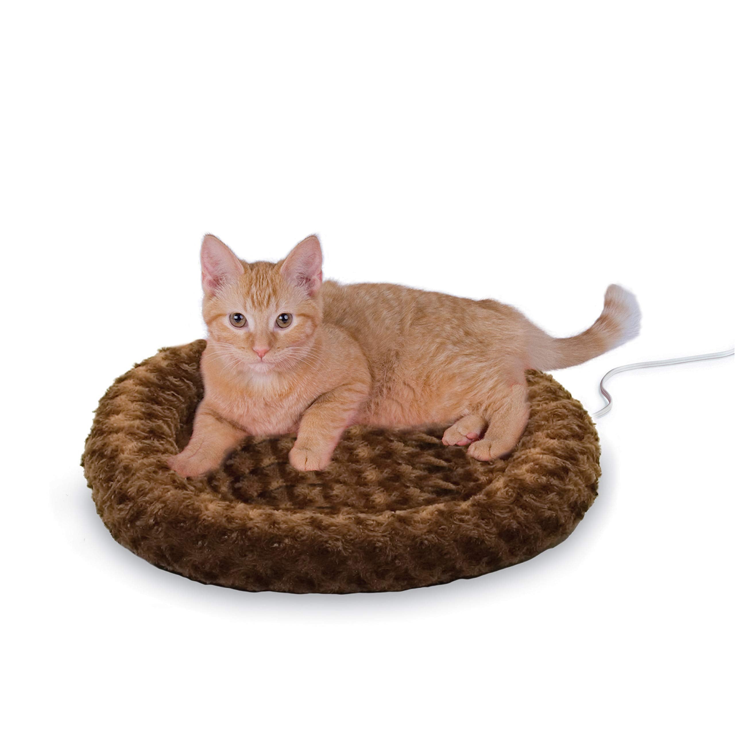 K&H Thermo-Kitty Fashion Splash bleu — vue générale du lit chauffant et confortable