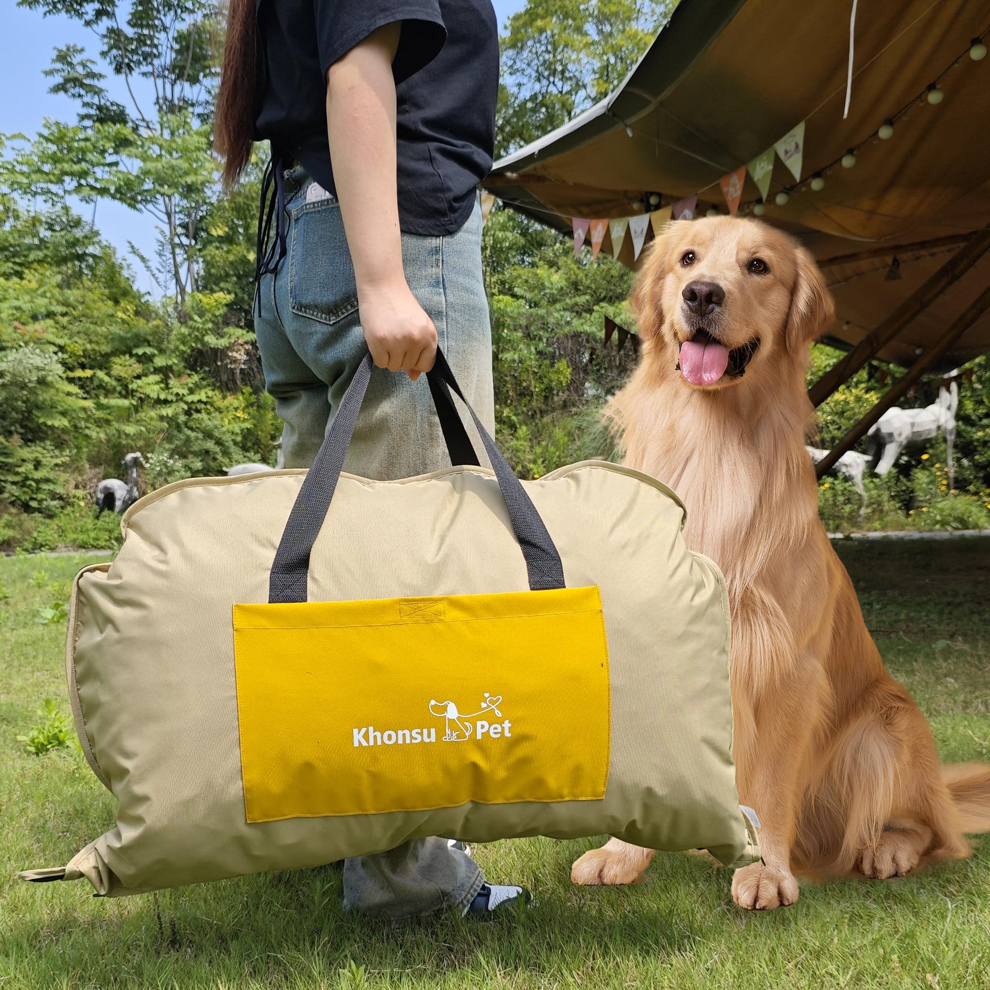 KHONSU PET lit chien housse étanche pour nettoyage facile